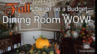 "Budget-Friendly Fall Dining Room Decor!  Easy DIY Decor & Room Tour"**