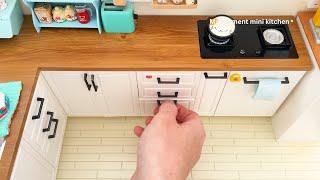 Miniature kitchen set installation ASMR Re-ment collection