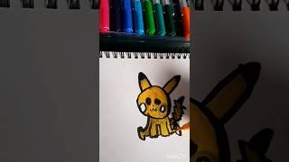 Pikachu #cartoon #youtubeshorts #kidsartwork #shortsvideo #pikachu