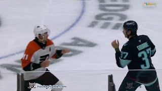 Travis Konecny vs Yanni Gourde Oct 17, 2024