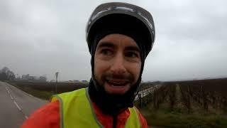 Rain, snow and obstacles towards Lyon - Bicycle touring Europe for charity