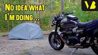 Motocamping for the first time // Triumph Speed Twin 1200