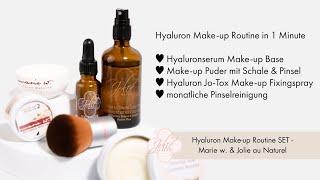 Hyaluron Make-up Routine SET - Marie w. & Jolie au Naturel #beautyblogger #skincare #hautpflege