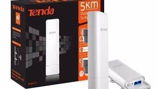 Tenda 03 5KM Wifi Router point to point #dahua #dahuacctv #hikvision #dahuatechnology