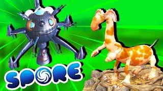 ALIEN ABDUCTIONS and EPIC ENEMIES! - Spore Gameplay