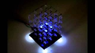 Hobby Components 4x4x4 LED Cube Demo