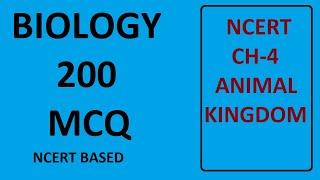 NEET/AIIMS NCERT BASED MCQ ANOMAL KINGDOM PART - 4