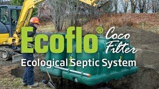 Ecoflo Pack model (septic tank + biofilter in one configuration) installation guide