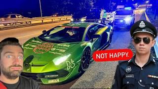 MALAYSIAN POLICE NOT HAPPY WITH LAMBORGHINI FOR THIS!