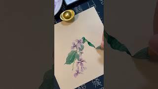 Expressive watercolor freehand brushwork | Eastern Aesthetics