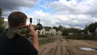 Russian Airsoft Pyro RPG Rocket Launcher "Aglen" (Slow motion)