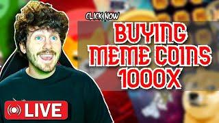 I FOUND THE NEXT 1,000X MEME COIN ON SOLANA! LIVE TRADING MEME COINS & CRYPTO! TOP MEMECOINS! $SOL