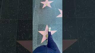 Hollywood walk of fame Los Angeles #losangeles #walkoffame #california #گردش #vlog