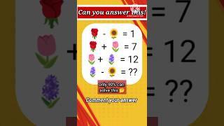 Can you pass this maths quiz | math quiz | reasoning | #shorts #maths #quiz