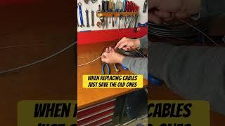 This Simple Trick Fixes Crushed Cable Housing Fast! #shorts