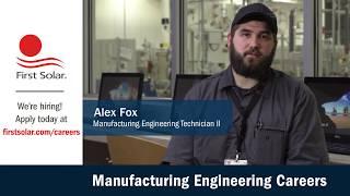 Manufacturing Engineering Careers at First Solar (Short)