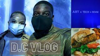 DC VLOG | Day Trip + ARTECHOUSE + Date Night | VLOG #ARTECHOUSE