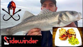 BASS alternative recipe/ CATCH AND COOK / small boat fishing uk  #fishing #cooking #cookingfish