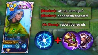 BENEDETTA NEW META VENGEANCE + BLADE ARMOR COUNTER MOSKOV AND YU ZHONG? | MOBILE LEGENDS