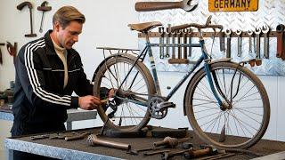 Farmer Restores 1882 French Vintage Peugeot Bicycle // Restoration And Repair Of Vintage Bicycles