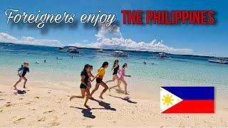 Kids First Island Hopping in the Philippines & My First Boodle Fight  Germans Try Filipino Durian