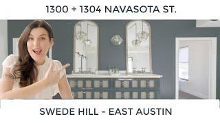 Two Austin Homes for Sale - 1300 and 1304 Navasota St