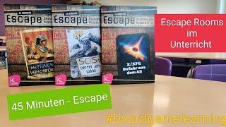 Escape Rooms in Unterricht und Schule - 45 Minuten Escape  - Friedrich Verlag #boardgamelearning