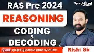 Reasoning PYQ Series | Topic - Coding Decoding | Mental Ability | Rishi Sir Springboard