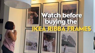 How to Hang the IKEA Ribba Picture Frames - What size picture fits the IKEA Ribba Frames