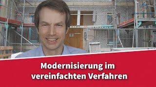 Modernisierung im vereinfachten Verfahren - wie geht das? | Rechtsanwalt Dr. Achim Zimmermann