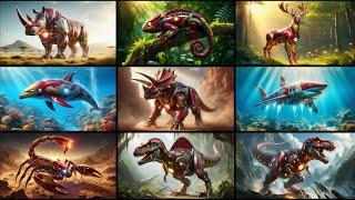 Incredible Animal Fusion Hybrids: Marvel Superheroes (Iron Man) Hybrid with Other Animal Species!