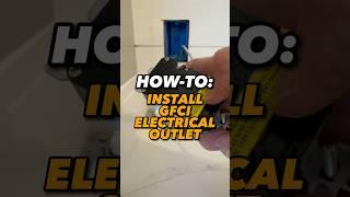 HOW-TO: Learn to install a GFI/GFCI outlet step by step! ️ #DIY #HomeImprovement #ElectricalWork