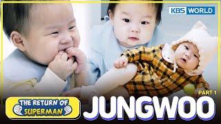 [IND/ENG] Superman BEST | JUNGWOO Part. 1 - Pose duyung, belajar jalan, berenang, mukbang dll