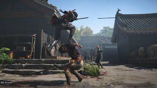 Blood Red Silent Shinobi Brutal Combat Gameplay | Assassin's Creed Shadows