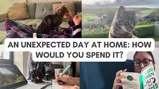 Cosy Day at Home Vlog | Planning, Reading, Crafting, Booktube | Spend the Day With Me