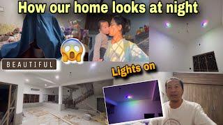 HOW OUR HOME  LOOKS AT NIGHT  LIGHTS ON / MY HUSBAND HEALTH UPDATE/ PEMA’S CHANNEL