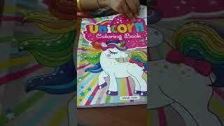 My Unicorn Colouring Book   #shorts #youtubeshorts #fun #viral #twinklesisters #unicorn