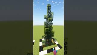 Minecraft | Custom Tree Tutorial! #minecraft #100days #minecraftbuilding