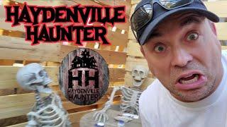 DIY Halloween Prop Ideas - Haunted House Walkthrough Tour - HAYDENVILLE HAUNTER