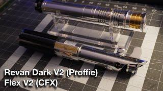 Revan Dark V2 (Proffie) and Flex V2 (CFX) Lightsaber Commissions For Ryan