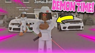 I WENT ON DEMON TIME IN THIS SOUTH BRONX ROBLOX HOOD GAME!