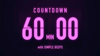 60 Minutes Flip Clock Timer / With Simple Beeps 🟣