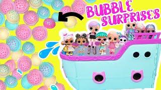 LOL Surprise Mega Ball Magic Surprises! Dolls on Spring Break! Squishy Sand and Bubbles