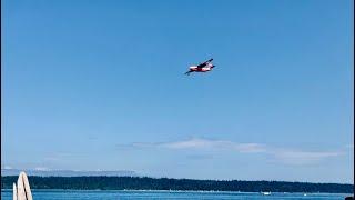 Hawaii Martin Mars Water Bomber - Final Flight Over Vancouver Island