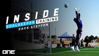 Cut back & Crossing drills with Zack Steffen | Colorado Rapids | INSIDE GOALKEEPER TRAINING