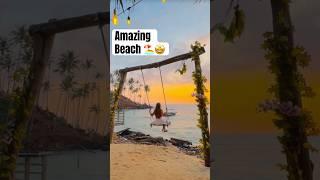 Amazing Beach Sri Lanka️ #travel #beach #usa #youtubeshorts #galle #mirissa