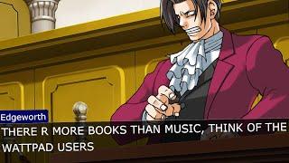 Discord Debate but Ace Attorney Format: MUSIC vs BOOKS