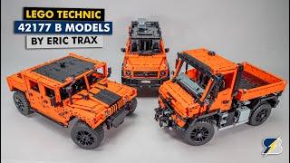 LEGO Technic 42177 alternate builds - Hummer H1 & Unimog U4213 by Eric Trax