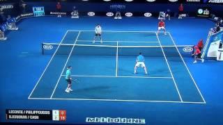 Henri Leconte goes crazy during tennis match