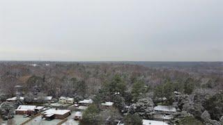 Aerial View of Richmond, VA - First Snow - December 2020 - DJI Mini 2